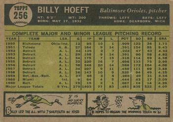 2010 Topps Heritage - 50th Anniversary Buybacks #256 Billy Hoeft Back