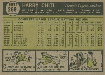 2010 Topps Heritage - 50th Anniversary Buybacks #269 Harry Chiti Back