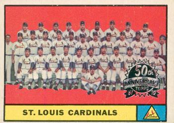 2010 Topps Heritage - 50th Anniversary Buybacks #347 Cardinals Team Card Front