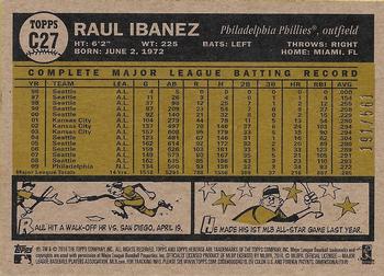 2010 Topps Heritage - Chrome Refractors #C27 Raul Ibanez Back