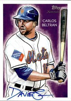 2010 Topps National Chicle - Artist's Proof Signatures #116 Carlos Beltran / Jason Davies Front