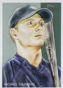2010 Topps National Chicle - Umbrella Black Back #198 Michael Saunders Front