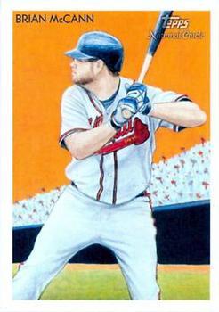 2010 Topps National Chicle - Umbrella Red Back #123 Brian McCann Front