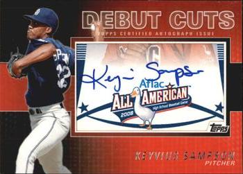 2010 Topps Pro Debut - AFLAC Debut Cut Autographs #DC-KS Keyvius Sampson Front