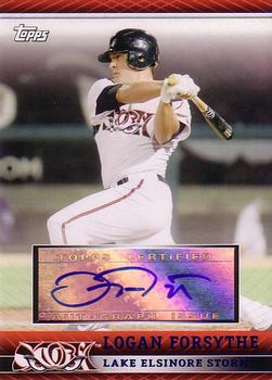 2010 Topps Pro Debut - Prospect Autographs Blue #PDA-LF Logan Forsythe Front