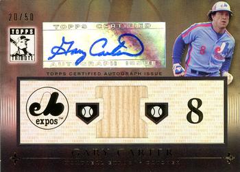 2010 Topps Tribute - Autograph Relics Black #TAR-GC Gary Carter Front