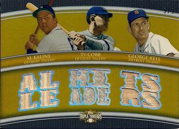 2010 Topps Triple Threads - Relic Combos Gold #TTRC-43 Al Kaline / Ty Cobb / George Kell Front