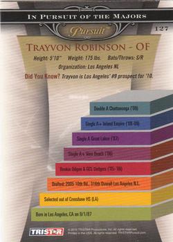 2010 TriStar Pursuit #127 Trayvon Robinson Back