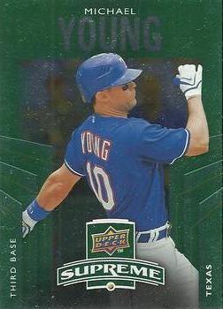 2010 Upper Deck - Supreme Green #S-98 Michael Young Front
