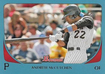 2011 Bowman - Blue #59 Andrew McCutchen Front