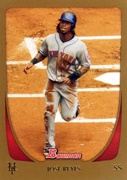 2011 Bowman - Gold #115 Jose Reyes Front