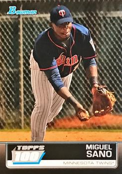 2011 Bowman - Topps 100 #TP40 Miguel Sano Front
