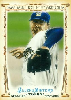 2011 Topps Allen & Ginter - Baseball Highlight Sketches #BHS-11 Trevor Hoffman Front