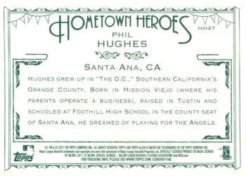 2011 Topps Allen & Ginter - Hometown Heroes #HH47 Phil Hughes Back
