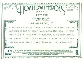 2011 Topps Allen & Ginter - Hometown Heroes #HH79 Derek Jeter Back