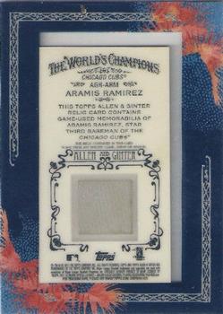 2011 Topps Allen & Ginter - Relics #AGR-ARM2 Aramis Ramirez Back