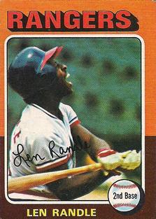 1975 Topps Mini #259 Len Randle Front