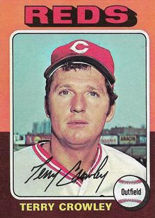 1975 Topps Mini #447 Terry Crowley Front