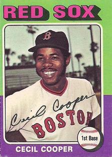 1975 Topps Mini #489 Cecil Cooper Front