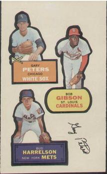 1968 Topps Action All-Star Stickers #NNO Gary Peters / Bob Gibson / Bud Harrelson Front