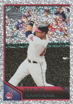 2011 Topps Lineage - Diamond Anniversary Platinum Refractors #70 Carlos Santana Front