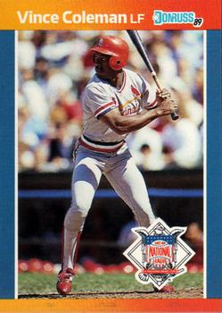 1989 Donruss All-Stars #38 Vince Coleman Front