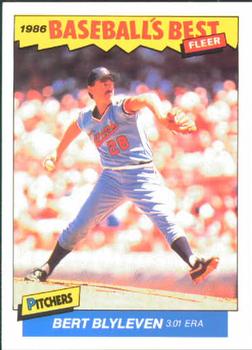 1986 Fleer Baseball's Best Sluggers vs. Pitchers #1 Bert Blyleven Front