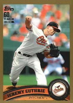 2011 Topps - Gold #321 Jeremy Guthrie Front