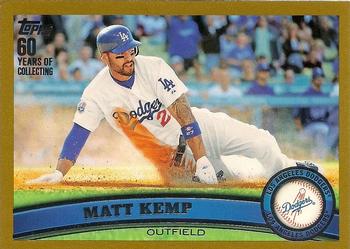2011 Topps - Gold #375 Matt Kemp Front