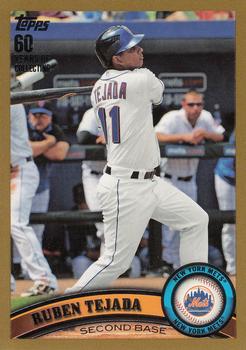 2011 Topps - Gold #625 Ruben Tejada Front