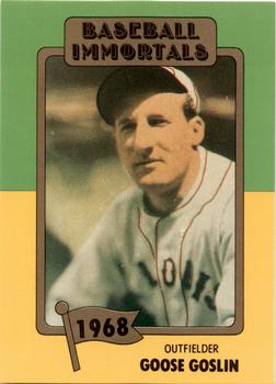 1980-87 SSPC HOF #109 Goose Goslin Front