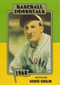 1980-87 SSPC HOF #109 Goose Goslin Front