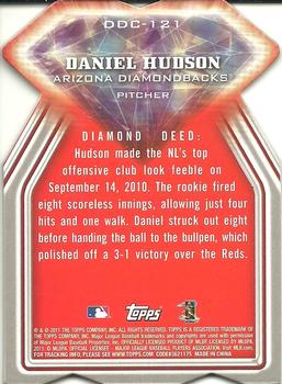 2011 Topps - Diamond Die Cut #DDC-121 Daniel Hudson Back