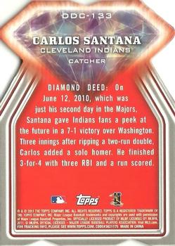 2011 Topps - Diamond Die Cut #DDC-133 Carlos Santana Back