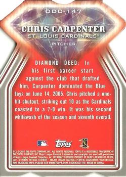 2011 Topps - Diamond Die Cut #DDC-147 Chris Carpenter Back