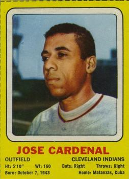 1969 Transogram Statues Cards #NNO Jose Cardenal Front