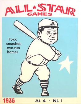 1974 Laughlin All-Star Games #35 Jimmie Foxx - 1935 Front