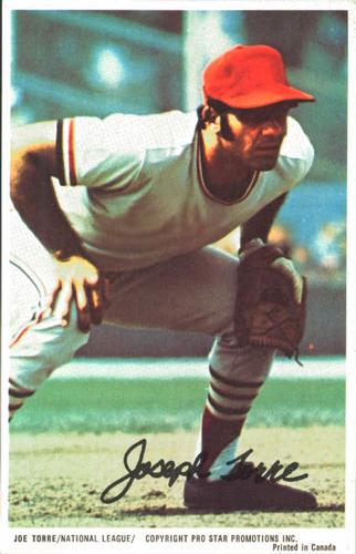 1972 Pro Stars Postcards #NNO Joe Torre Front