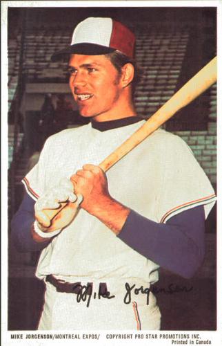 1972 Pro Stars Postcards #NNO Mike Jorgensen Front