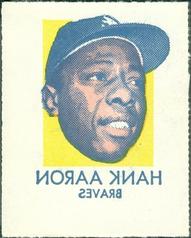 1971 Topps Tattoos #NNO Hank Aaron Front