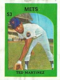 1972 Topps Venezuelan Stamps #53 Teddy Martinez Front