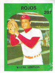 1972 Topps Venezuelan Stamps #207 Wayne Simpson Front