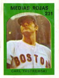 1972 Topps Venezuelan Stamps #231 Carl Yastrzemski Front