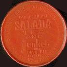 1962 Salada/Junket Coins #104 Frank Thomas Back