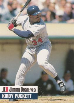 1993 Jimmy Dean #13 Kirby Puckett Front