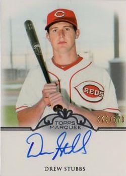 2011 Topps Marquee - Monumental Markings Autographs #MM-DS Drew Stubbs Front