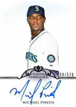 2011 Topps Marquee - Monumental Markings Autographs #MM-MP Michael Pineda Front