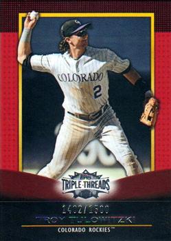 2011 Topps Triple Threads #37 Troy Tulowitzki Front