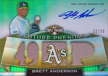 2011 Topps Triple Threads - Emerald #126 Brett Anderson Front