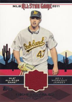 2011 Topps Update - All-Star Stitches #AS-11 Gio Gonzalez Front